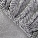 Housse de Coussin Canapé <br> Jacquard Antidérapante Gris