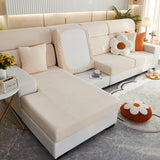 Housse de Coussin Canapé Jacquard Entrecroisé