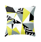 Housse de coussin <br> Géométrique Jaune