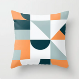 Housse de coussin Géométrique <br> Orange