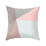 Housse de coussin Géométrique <br> Rose et Gris