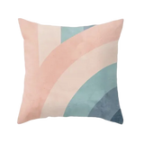 Housse de coussin <br> Géométrique Rose