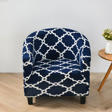 Housse fauteuil Cabriolet <br> Extensible Bleu Marine