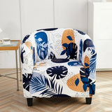 Housse fauteuil Cabriolet <br> Fleurie Bleu