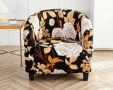 Housse fauteuil Cabriolet <br> Fleurie Marron