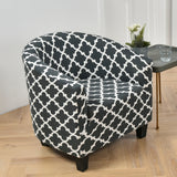 Housse fauteuil Cabriolet <br> Géométrique Grise