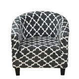 Housse fauteuil Cabriolet <br> Géométrique Grise