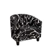 Housse fauteuil Cabriolet <br> Noir et Blanc
