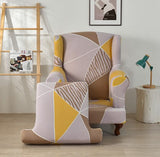 Housse fauteuil Crapaud <br> Géométrique Jaune