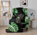 Housse fauteuil Crapaud <br> Tropicale Noire