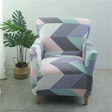 Housse fauteuil Scandinave <br> Géométrique Colorée