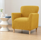 Housse fauteuil Scandinave <br> Jaune Moutarde
