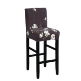 Housse de Tabouret <br> Fleurie Gris