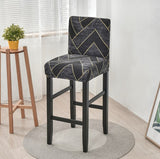Housse de Tabouret <br> Géométrique Gris