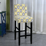 Housse de Tabouret <br> Géométrique Jaune