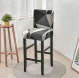 Housse de Tabouret <br> Géométrique Noir et Blanc