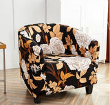 Housse fauteuil Cabriolet <br> Fleurie Marron
