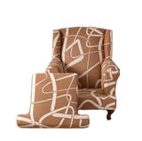 Housse fauteuil <br> Crapaud Géométrique
