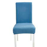 Housse de chaise <br> en Jacquard Bleu