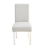 Light Grey Jacquard Chair Cover