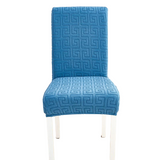 Housse de chaise <br> Labyrinthe Bleu