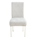 Housse de chaise <br> Losange Gris Clair