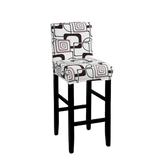 Housse de Tabouret <br> Géométrique Blanc