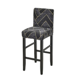 Housse de Tabouret <br> Géométrique Gris