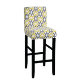 Housse de Tabouret <br> Géométrique Jaune