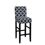Housse de Tabouret <br> Géométrique Noir