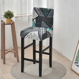 Housse de Tabouret <br> Imprimée Bleue