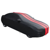 Housse de voiture rouge et noir