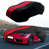 Housse de voiture rouge et noir
