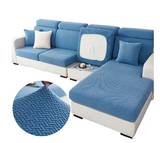 Sofa Cushion Cover <br> Interwoven Jacquard Blue