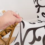 Chair cover <br> Black and White Arabesque