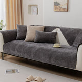 Chenille Grey <br> Sofa Throw