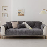 Chenille Grey <br> Sofa Throw
