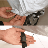 attache-housse-moto-grise