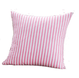 Housse de coussin 60x60 <br> Rose et Blanc