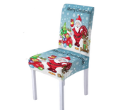 Chair cover <br> Merry Christmas Sky Blue