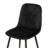 Housse de chaise <br> Velours Noir