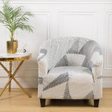 Housse fauteuil Cabriolet <br> Géométrique Noir et Blanc