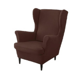 Housse fauteuil <br> Extensible Marron