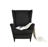 Housse fauteuil <br> Extensible Noire