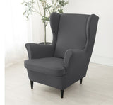 Housse fauteuil <br> Extensible Gris Foncé