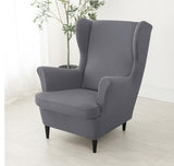Housse fauteuil <br> Extensible Gris