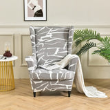 Housse fauteuil <br> Imprimée Blanche