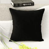 Housse de coussin 40x40 <br> Velours Noir 
