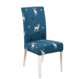 Chair cover <br> Blue Christmas Deer